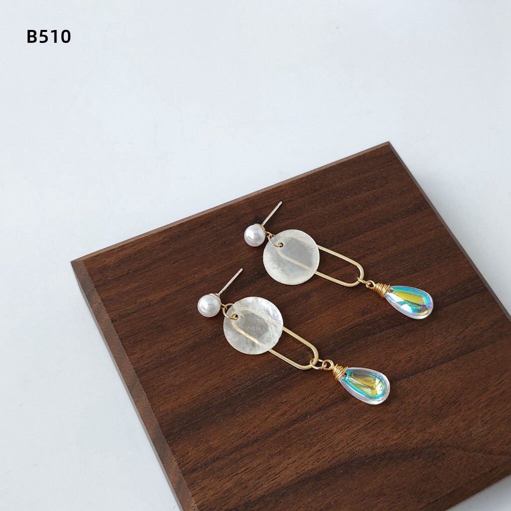 Bông tai giọt nước xinh xắn mạ bạc 925 Mayconner