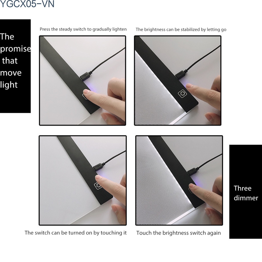 Bảng Vẽ Khổ A4 Siêu Mỏng Có Đèn Led 3 Mức Độ Tiện Dụng | BigBuy360 - bigbuy360.vn