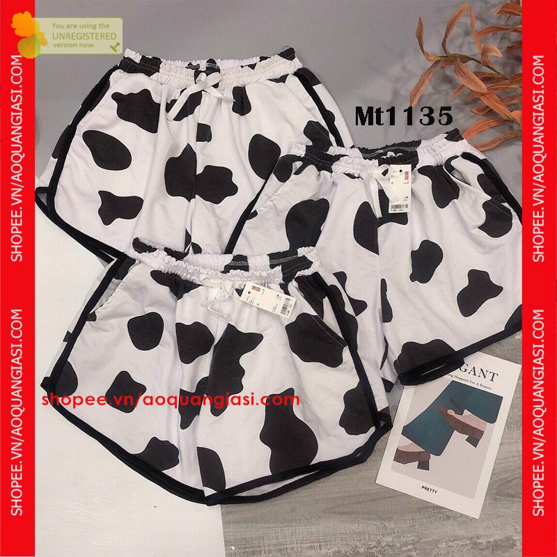 Quần Short bò Sữa mặc nhà, thể thao cute Mt1135 aoquangiasi.com