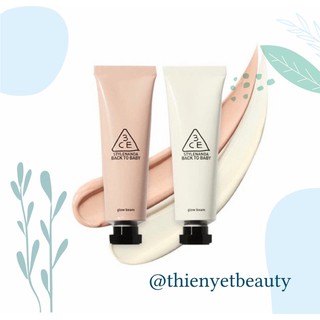 Kem Lót Tăng Độ Căng Bóng Cho Da 3CE Stylenanda Back To Baby Glow Beam