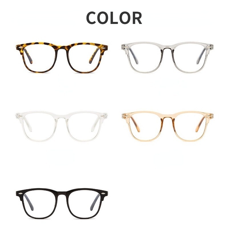 (KIQI-FASHION) COD Kính Gọng Vuông Lớn Chống Bức Xạ Hàng Nhập Khẩu Mới Nhập Khẩu Phong Cách Hàn Quốc Cho Nam Và Nữ