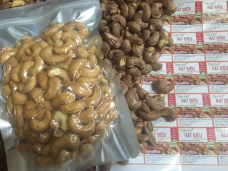 Hạt điều rang muối sạch vỏ lụa 500gr