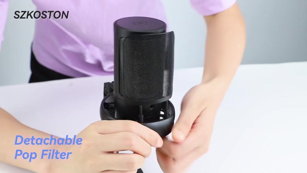 Mic Livestream, Mic thu âm ME6S có màng lọc tạp âm đèn led bắt mắt, Micro sử dụng dây USB để bàn, bản nâng cấp Mic SF666 | BigBuy360 - bigbuy360.vn