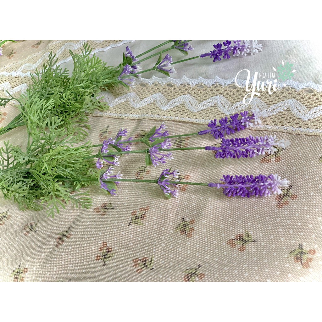 Cành hoa lavender (hoa oải hương) giả cắm trang trí tuyệt đẹp