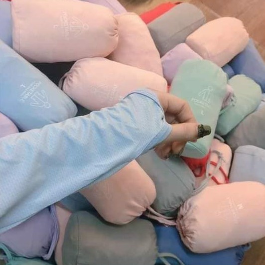 Áo chống nắng nữ thông hơi làm mát túi cuộn mát mềm, chất vải kim cương-giadungsieure