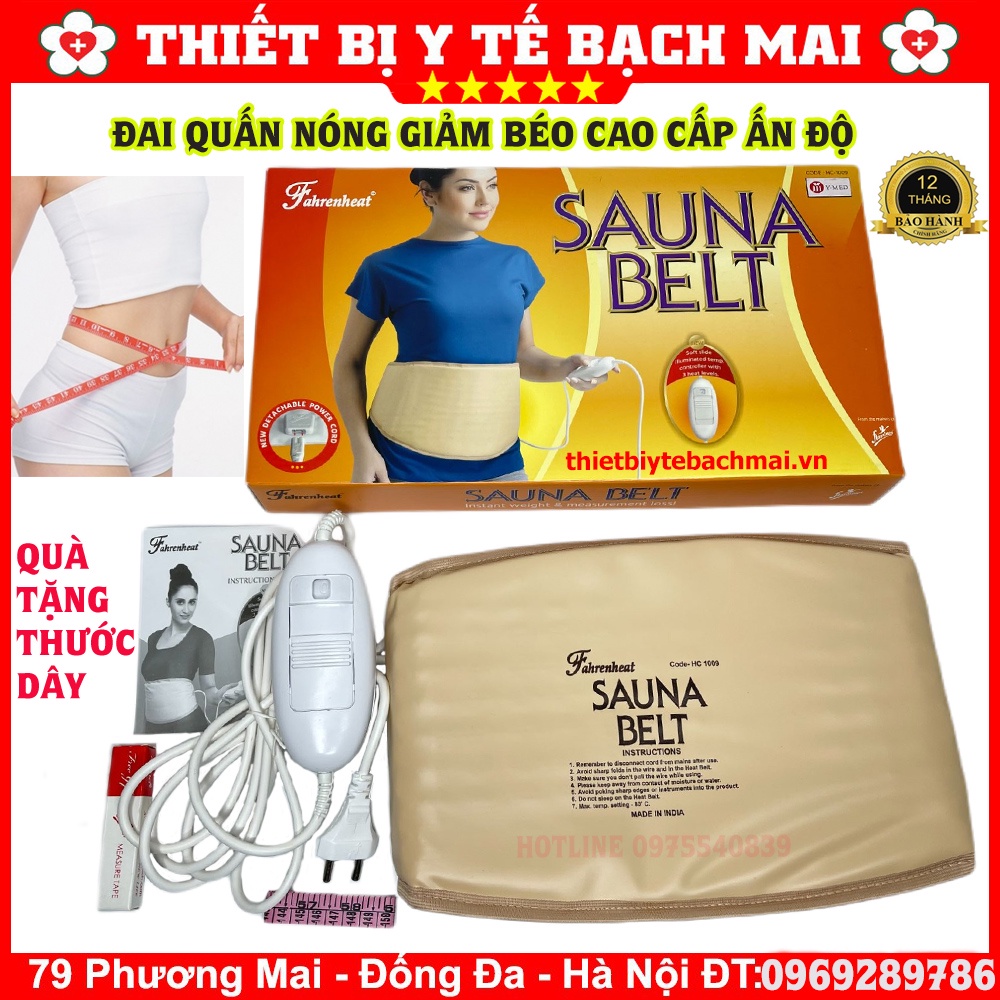 ĐAI QUẤN NÓNG SAUNA BELT CAO CẤP ẤN ĐỘ - GIẢM EO SIÊU TỐC - GIẢM MỠ BỤNG THỪA [ĐẶC BIỆT PHỤ NỮ SAU SINH]