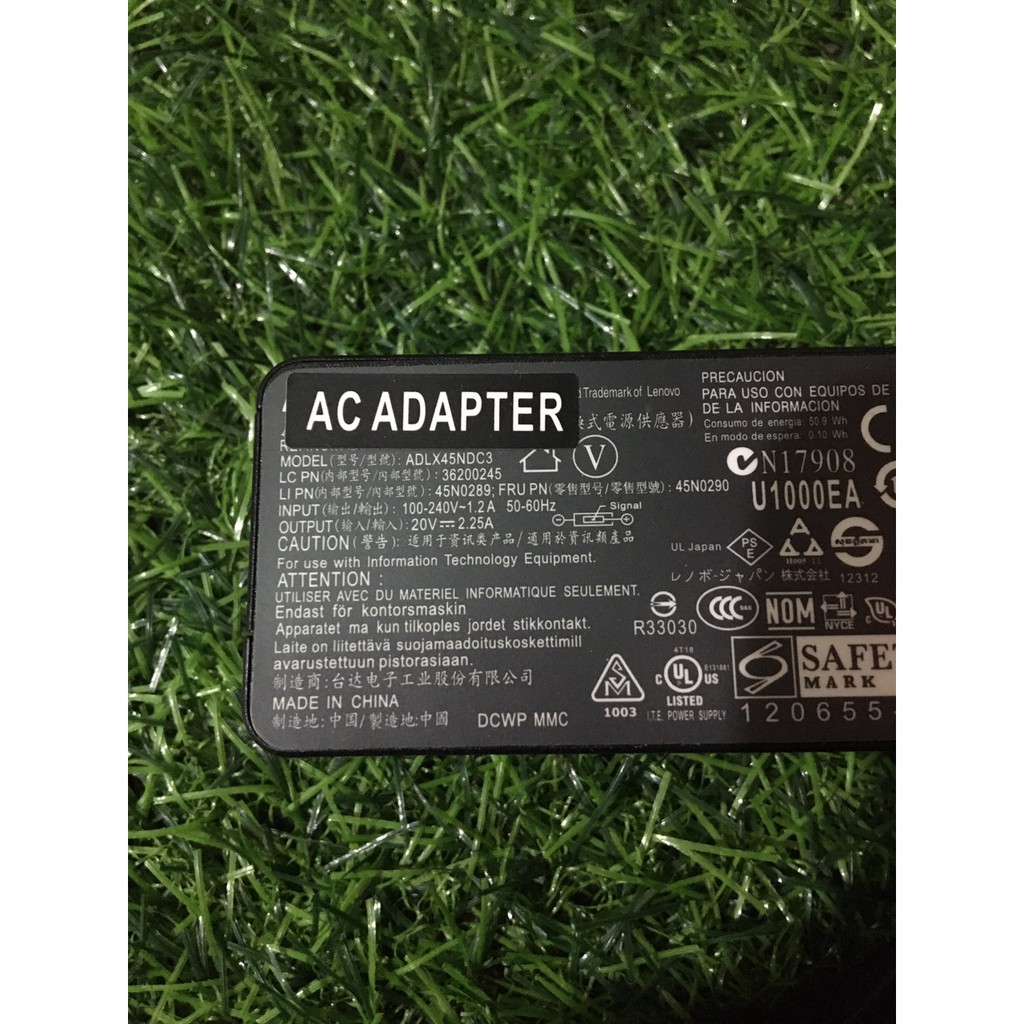 Sạc Laptop LENOVO 20V-2.25A Sạc Zin hàng tốt 100%