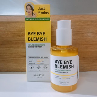 Sữa Rửa Mặt Some By Mi Bye Bye Blemish Vita Tox Brightening Bubble Cleanser