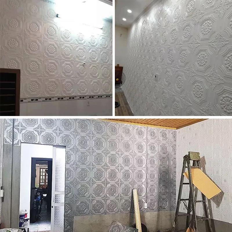 Giấy Dán Tường 3d Giả Gạch Chống Thấm Nước