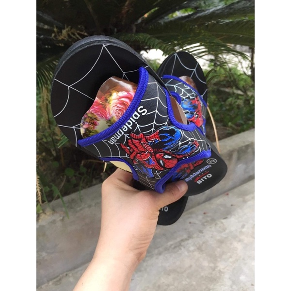 Dép Lê hình siêu nhân nhện nhện BiTo cho bé trai đi học / đi chơi đủ size 24-35