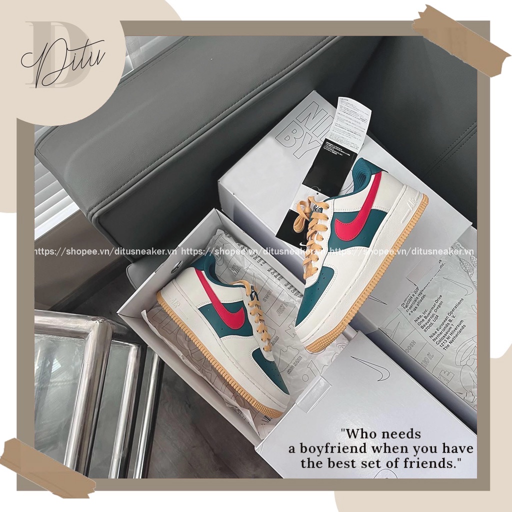 Giày_Nike AF1 Gucci Nam Nữ, Giày AF1 Xanh Đỏ Full Box