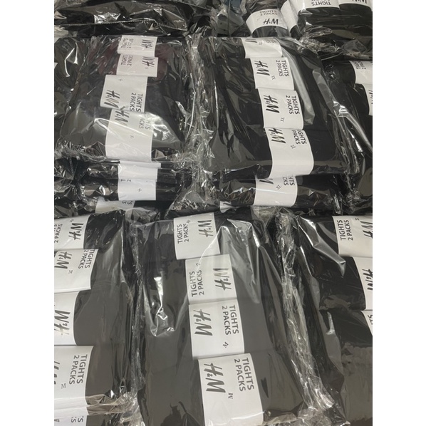 QNU152 - QUẦN LEGGING NỮ ĐEN CUỘN H.M