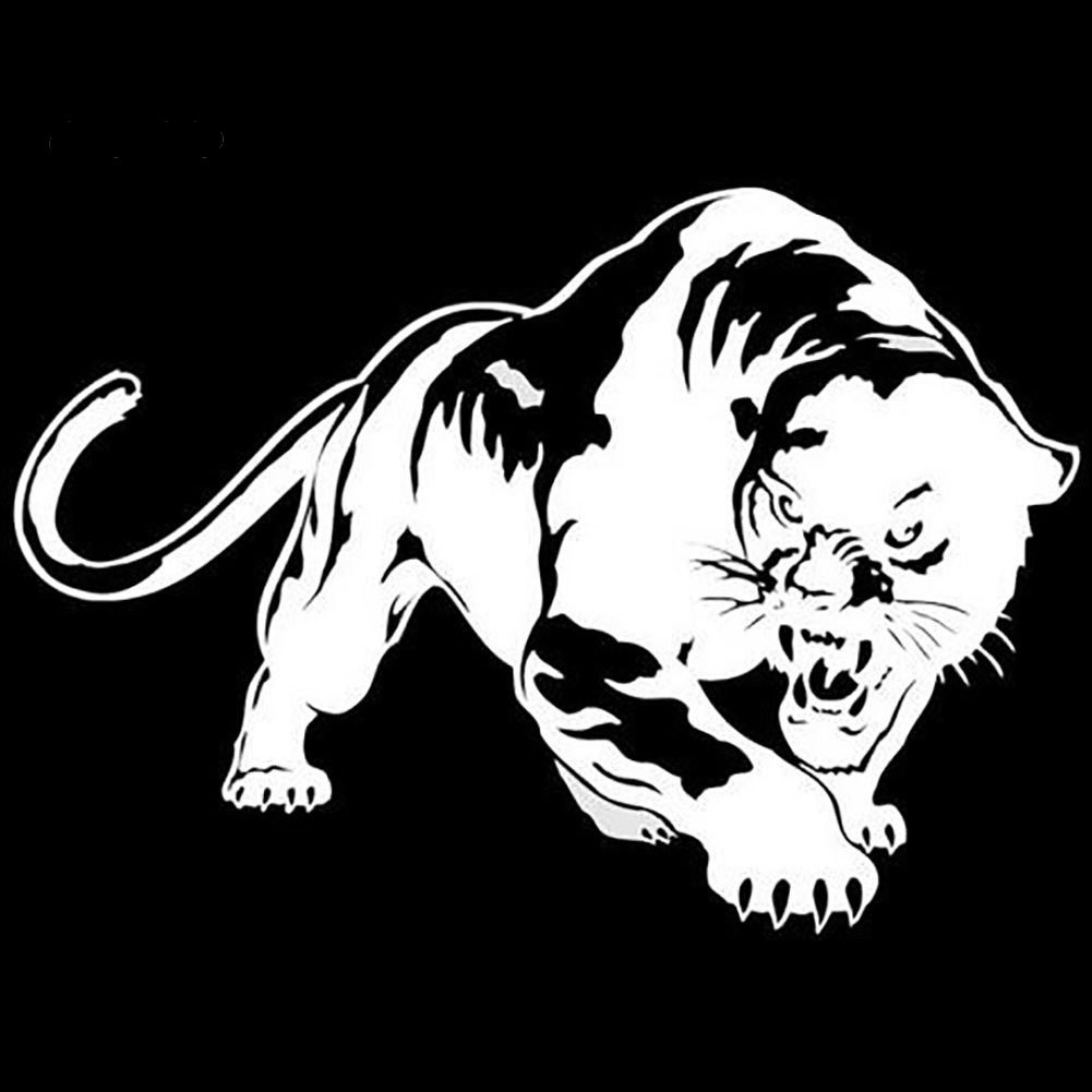 Decal hình con báo dp dán trang trí thân xe & cửa sổ oto