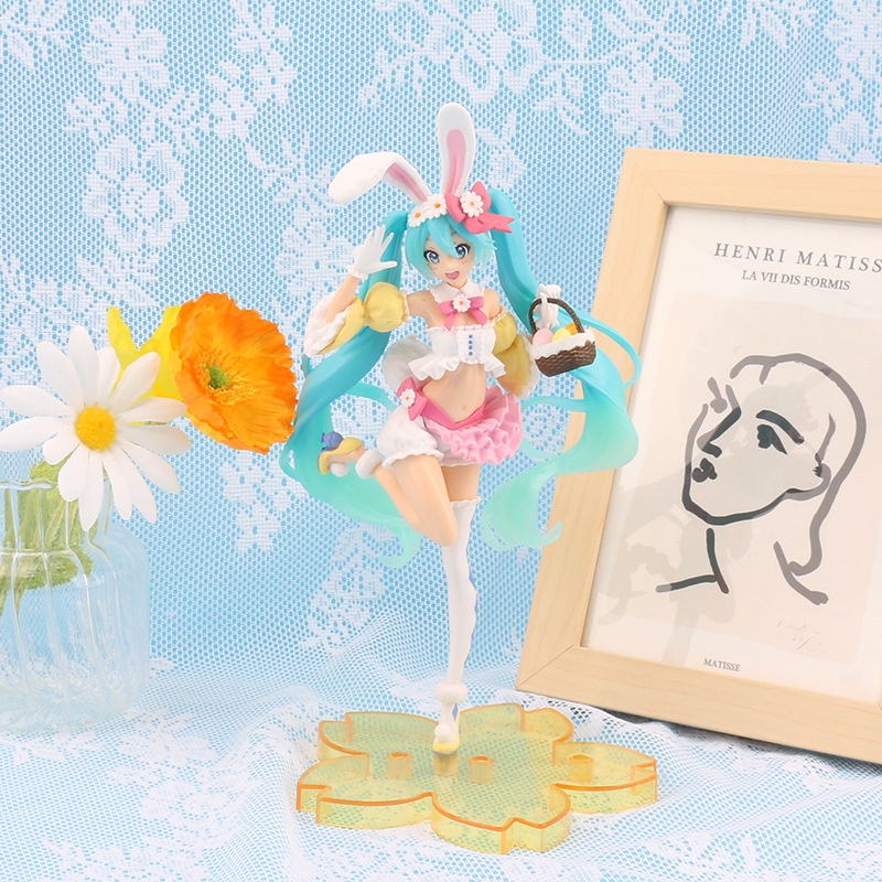 Mô hình nhân vật hoạt hình Hatsune Miku bằng nhựa PVC 23cm