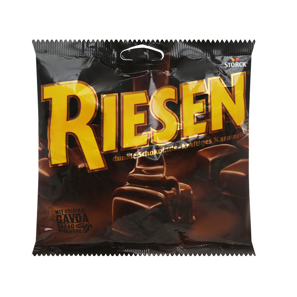 Kẹo socola đen Riesen nhân mềm gói 105g