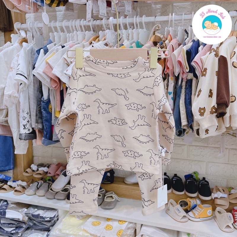 Bộ đồ ngủ khủng long Dino siêu đẹp cho bé kèm ảnh thật
