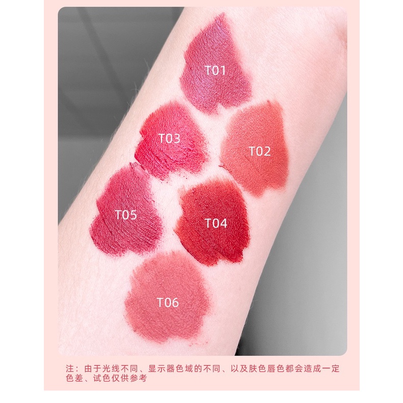 HLLR red velvet matte lip glaze, lâu trôi, son bóng không dính, son màu trà sữa, trang điểm nude, mỹ phẩm thường | BigBuy360 - bigbuy360.vn