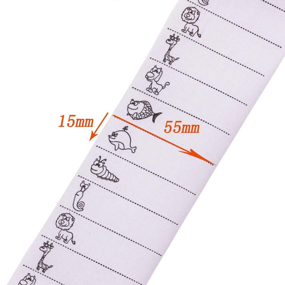 Set 100 Nhãn Dán Ghi Tên Trẻ Em Bằng Sắt DIY