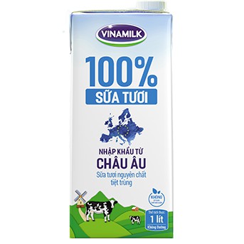 SỮA TƯƠI TIỆT TRÙNG KHÔNG ĐƯỜNG VINAMILK NHẬP KHẨU 100% - HỘP 1L