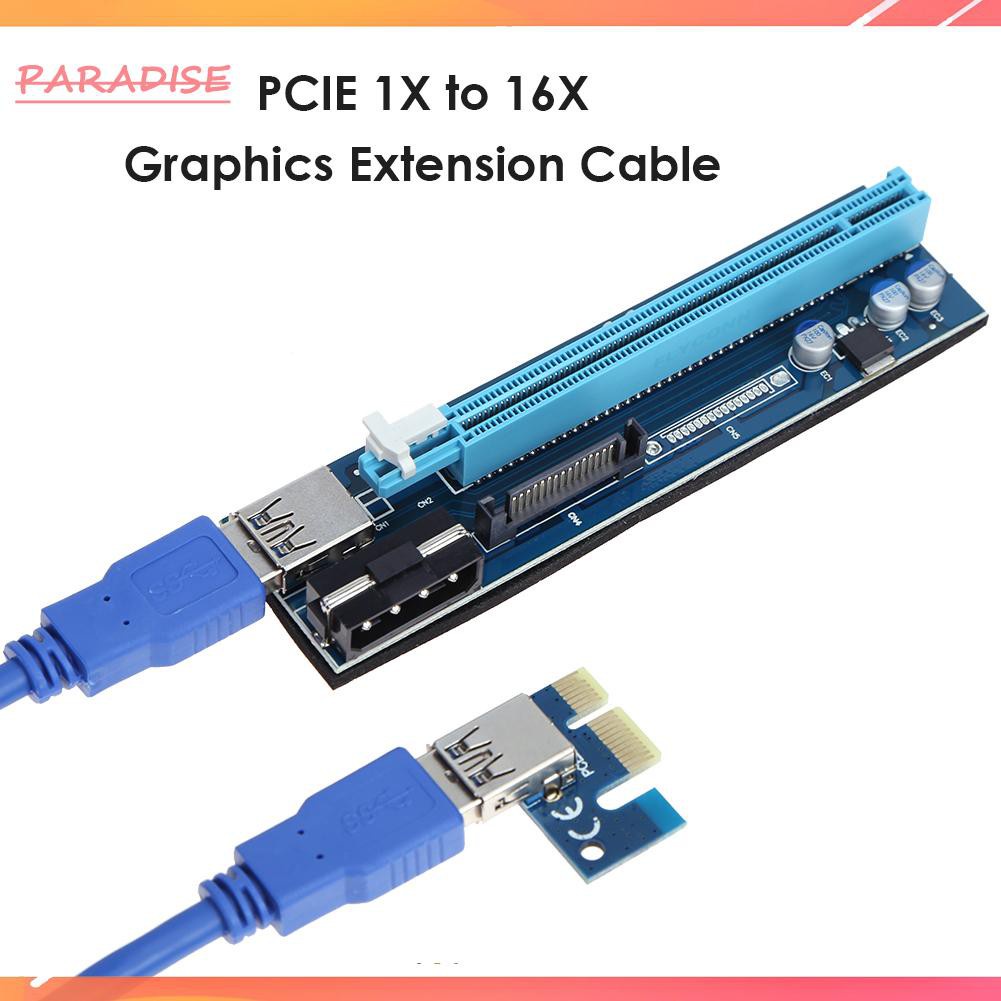 Dây Cáp Mở Rộng Thẻ Đồ Họa Pci-E 1x Sang 16x Cho Gpu Mining