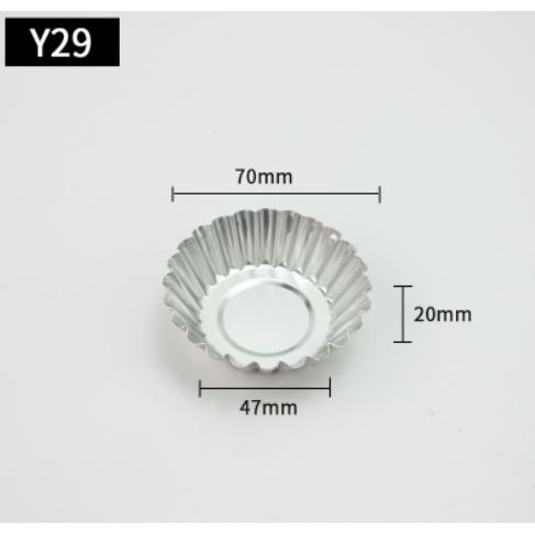 Khuôn Tart Trứng Bằng Nhôm Y26, Y28, Y29