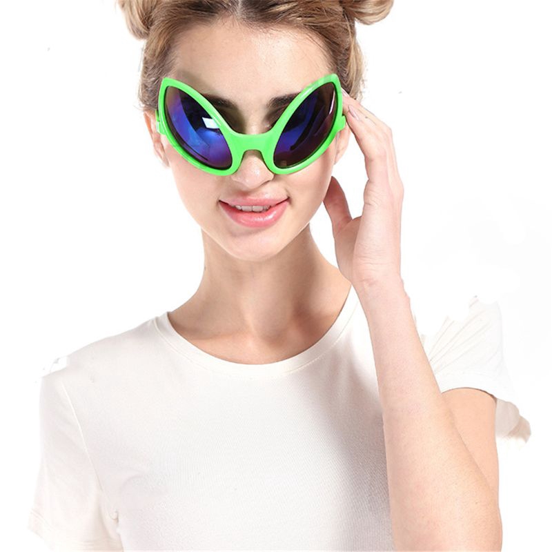 DE❀ ST❀Funny Alien Costume Mask Novelty Beach Sunglasses Halloween Party Favors Photo Props Supplies Toy