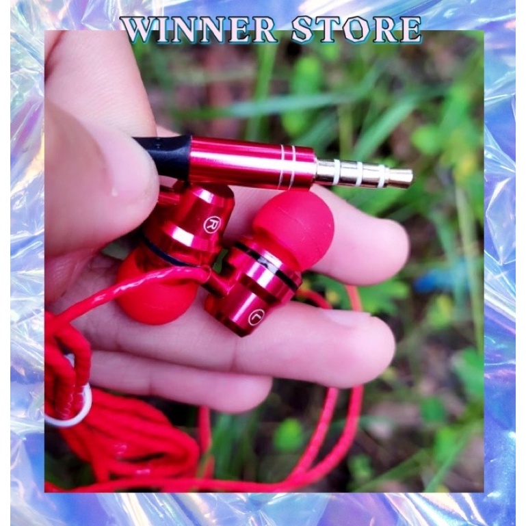 Tai nghe vỏ nhôm, dây chống rối cao cấp, bass ấm, có mic đàm thoại