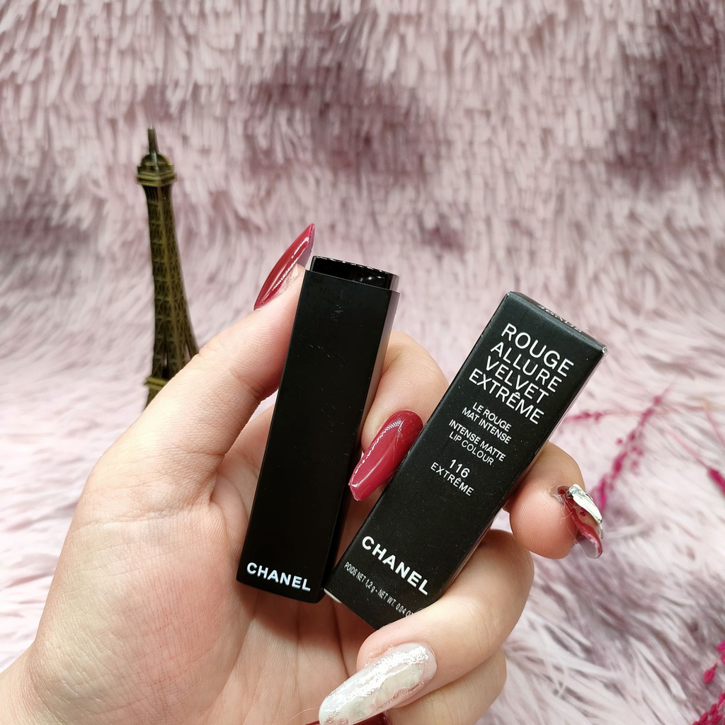 Son Môi Chanel Rouge Allure Velvet 116 Extreme mini 1.2g bờ môi mềm mượt tự nhiên quyến rũ