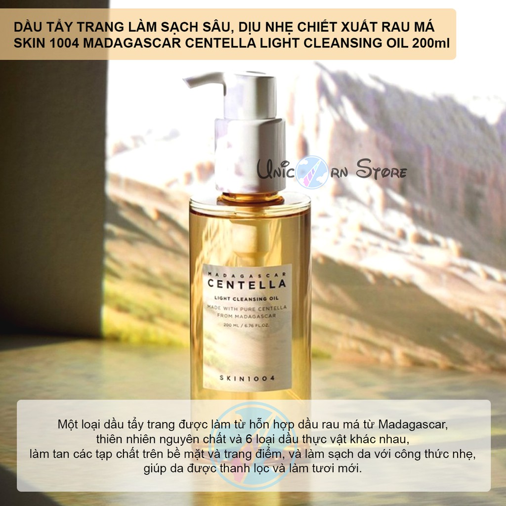 Dầu Tẩy Trang Skin 1004 Madagascar Centella Light Cleansing Oil 200ml