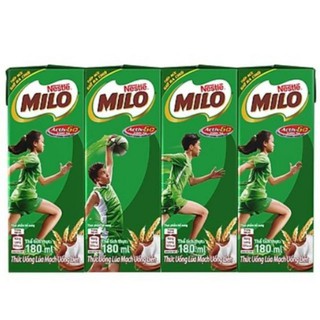 Thức Uống Lúa Mạch Milo 180ml Lốc (4 Hộp) Có Đường / Ít Đường