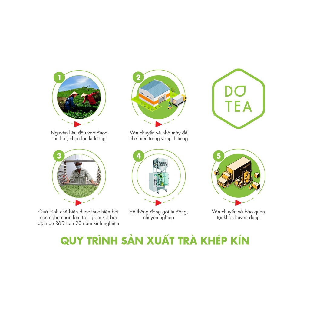 Trà Xanh Thái Nguyên Dotea lon thiếc 100G -  Lon thiếc sang trọng chát đượm ban đầu hậu ngọt rõ ràng