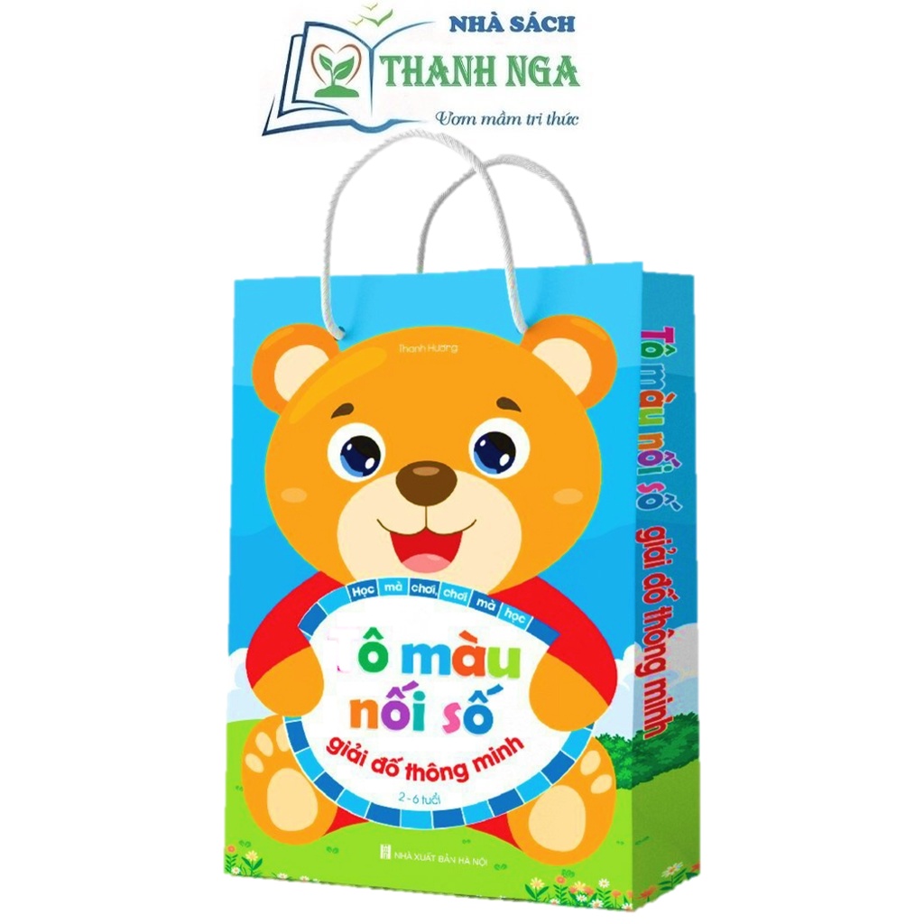 Sách - Tô Màu Nối Số - Giải Đố Thông Minh dành cho trẻ từ 2-6 tuổi (Bộ 6 cuốn)