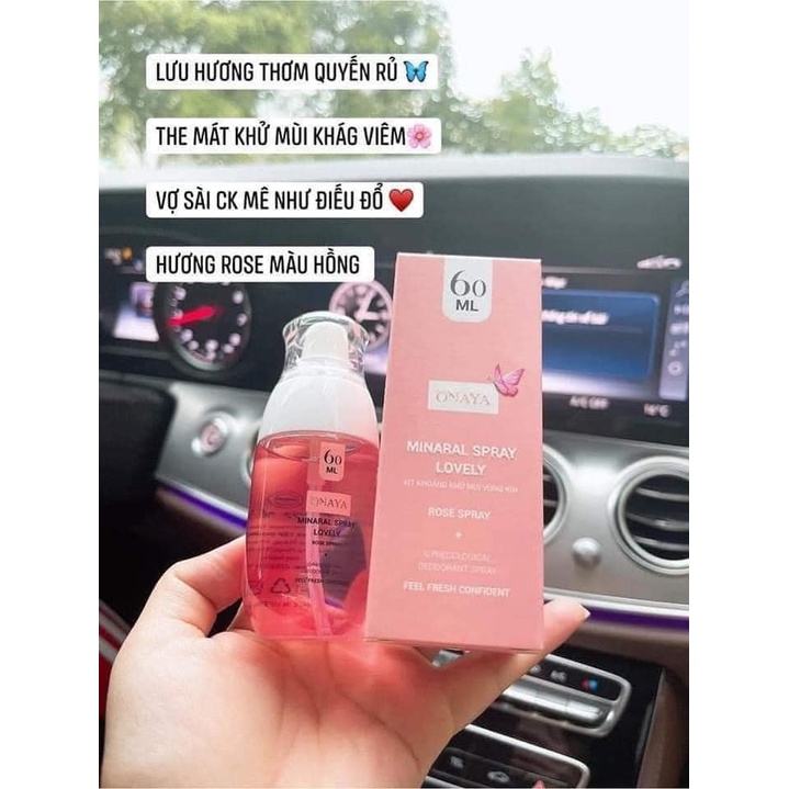 Xịt Khoáng Khử Mùi Onaya 60ml