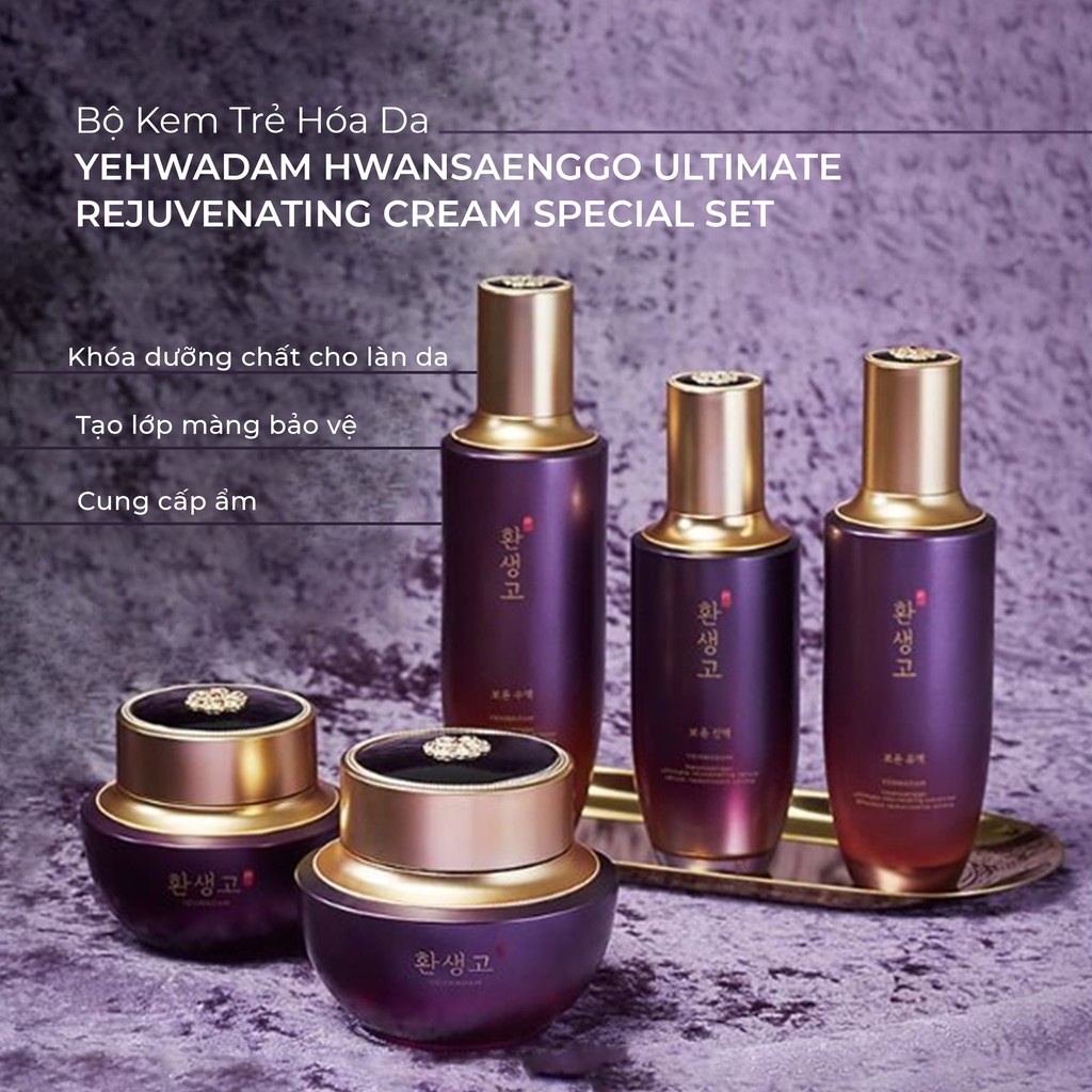 (HSD-01/11/23)Bộ Dưỡng Chống Lão Hóa TheFaceShop Yehwadam Hwansaenggo Ultimate Rejuvenating Special Set (7pc)