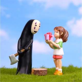 Mô hình Vô Diện cầm rìu cho các bạn trang trí tiểu cảnh, terrarium, móc khóa, DIY