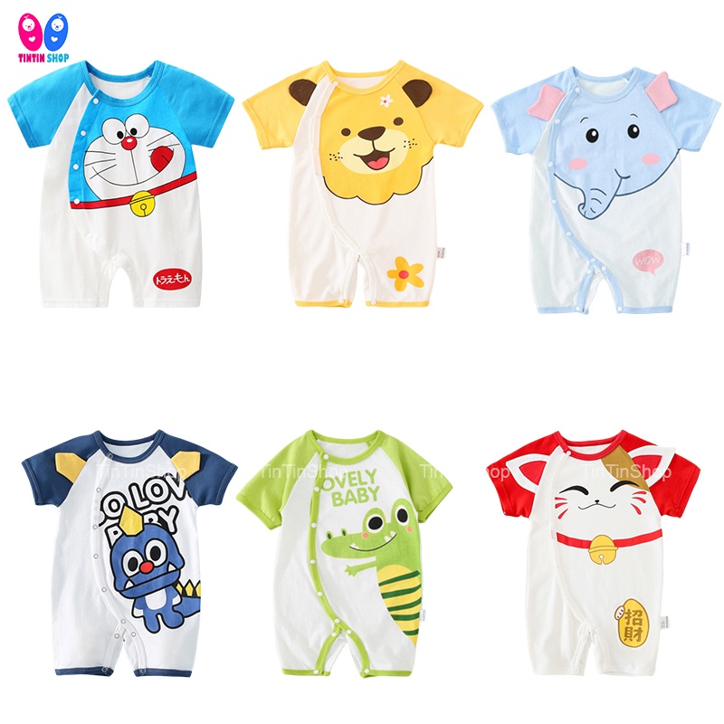 Body đùi Áo liền quần Body hình thú cho bé trai, bé gái sơ sinh 100% cotton cao cấp SLH29