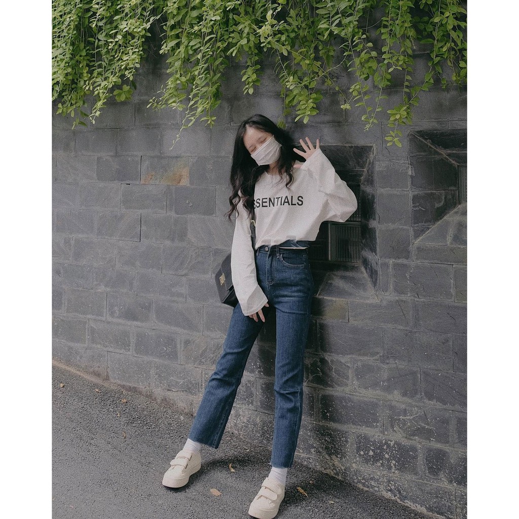 Áo thun dài tay ESSENTI áo phông Unisex cotton hot trend_VIETSTAR