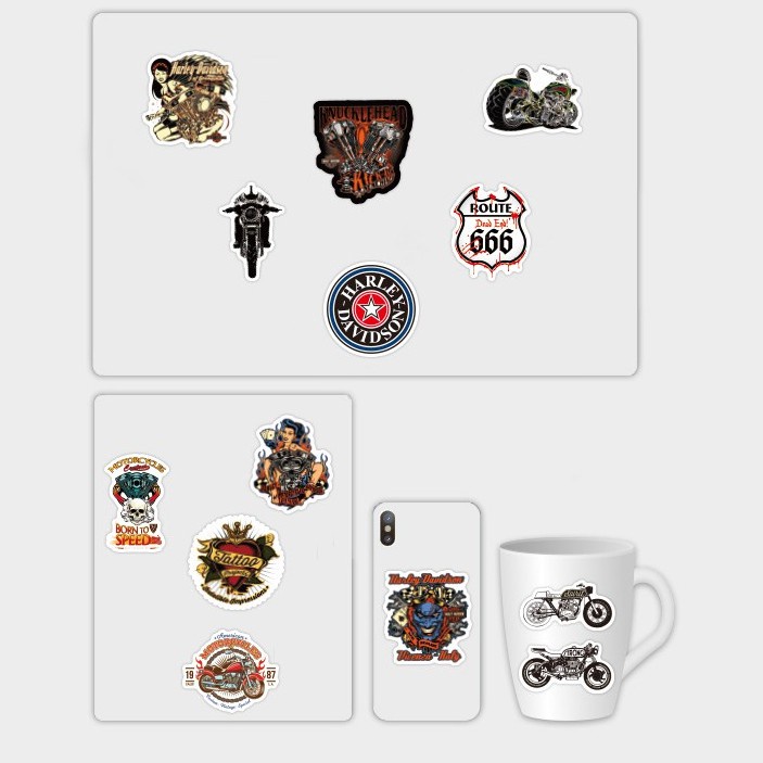 Set 10/ 25/ 50/ 100 miếng dán chống va chạm cho xe mô tô/ xe đạp/ xe hơi