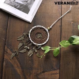 Dreamcatcher đính lông vũ phong cách retro