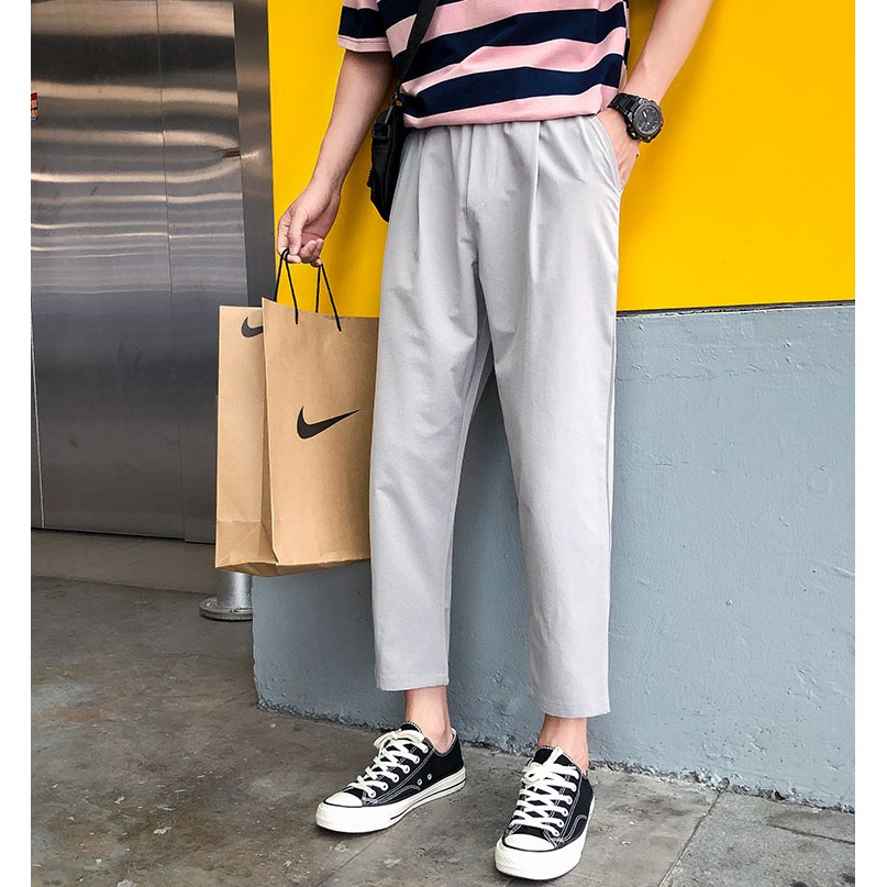 Quần Nam Kaki Basic Dáng Baggy Trơn Màu Dáng Suông Phong Cách Trẻ Trung Thời Trang MixxMen QUAN NAM 060V1