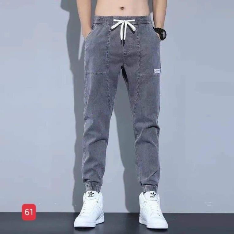 Quần Jean Nam ống bo chân Quần jogger jeans chất bò Co Dãn 4 Chiều  QJ104