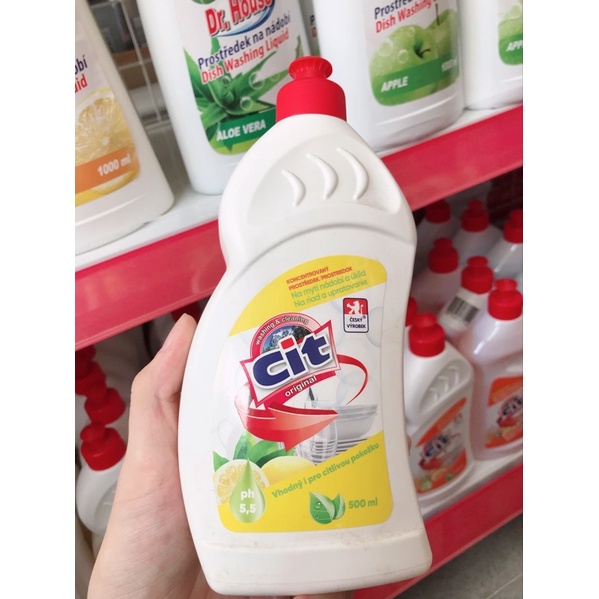 Nước rửa chén CIT dung tích lớn chiết suất thiên nhiên an toàn cho da, nội địa Châu Âu, GGEU