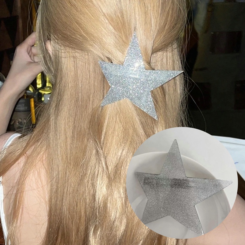 Kẹp Tóc Hình Ngôi Sao Năm Cánh Đính Đá Lấp Lánh Thời Trang Cho Nữ Y2K dreamdiary