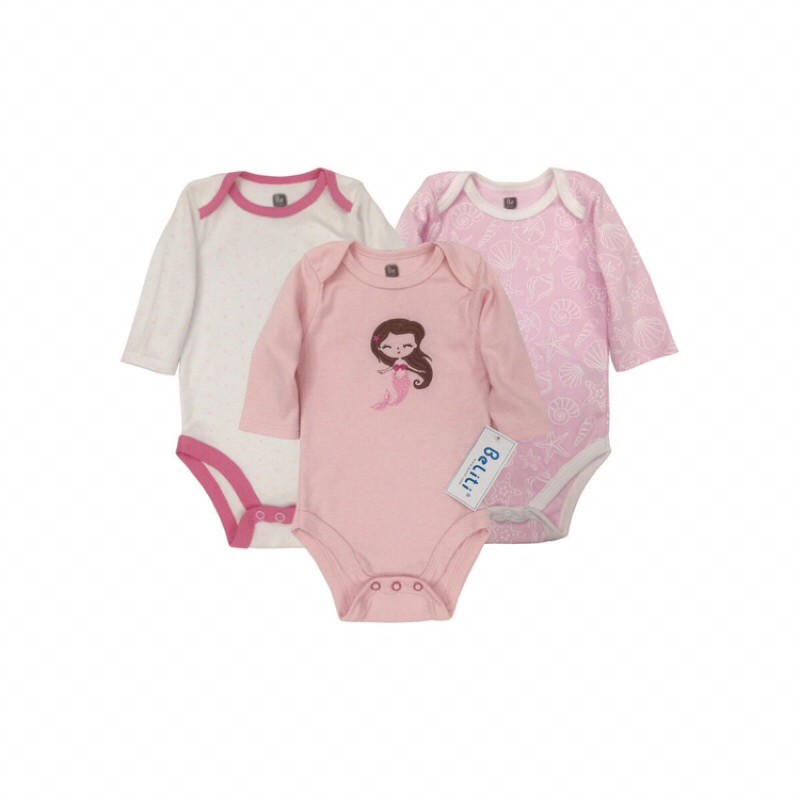 Set 03 body chip dài tay cho bé (ib chọn mẫu)