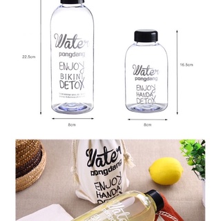 [Xả Kho] Bình nước Detox Pongdang 1000ml ( có túi đựng - màu trong suốt y hình )