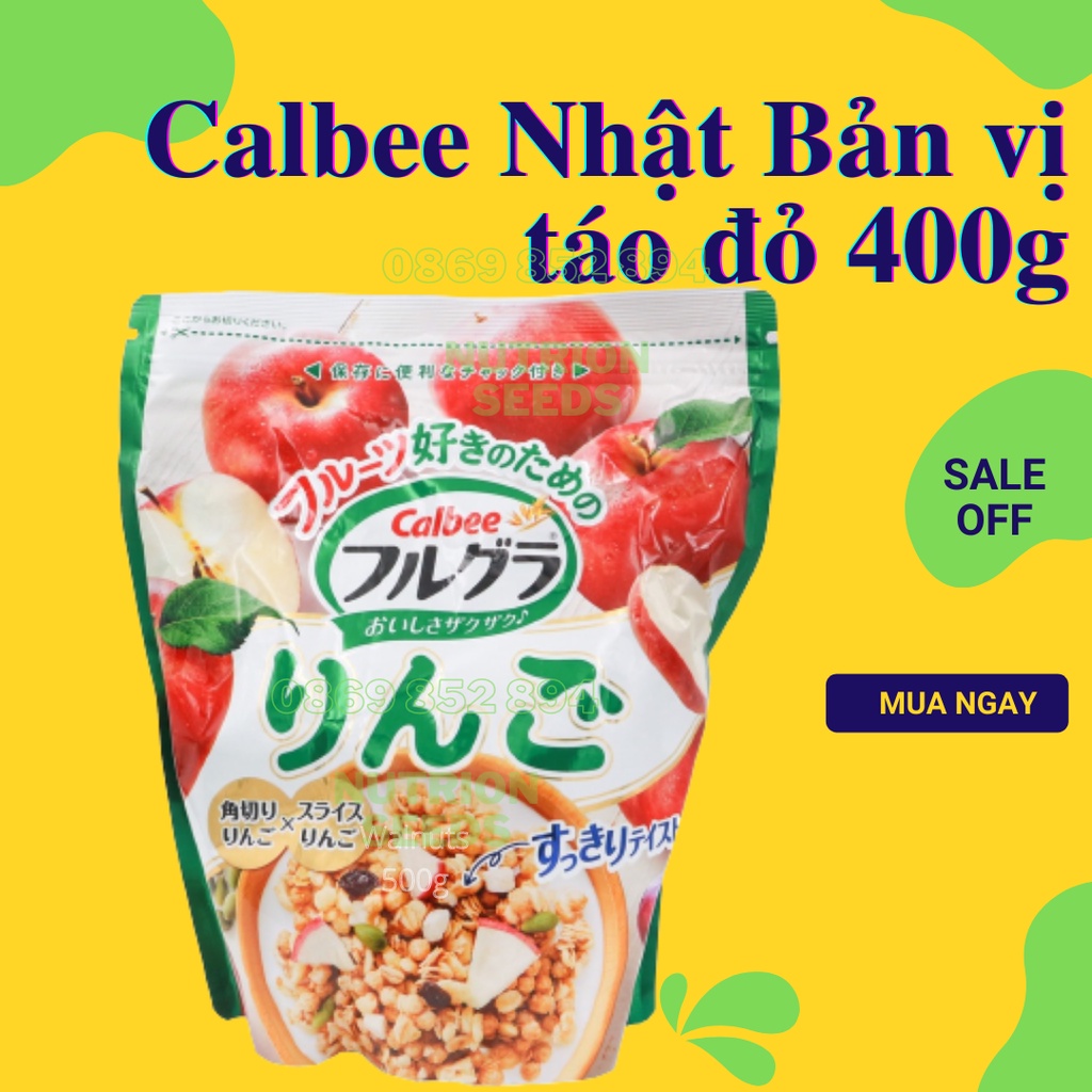 Ngũ cốc calbee Nhật Bản vị táo túi 400g