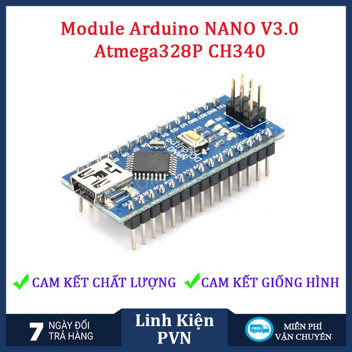 ✅ [BẢO HÀN 6 THÁNG] Module arduino NANO V3.0 Atmega328P CH340