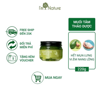 Muối Tắm Thảo Mộc I’m Nature 220g Giảm Mụn Lưng Vi.êm Nang Lông