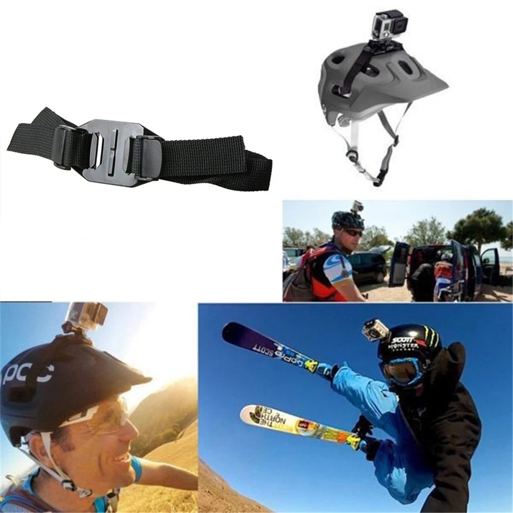 Dây Đai Cố Định Camera Hành Trình Gopro Hero 8 / 7 / 6 / 5 / 4 Gắn Mũ Bảo Hiểm Có Nút Điều Chỉnh Tiện Dụng