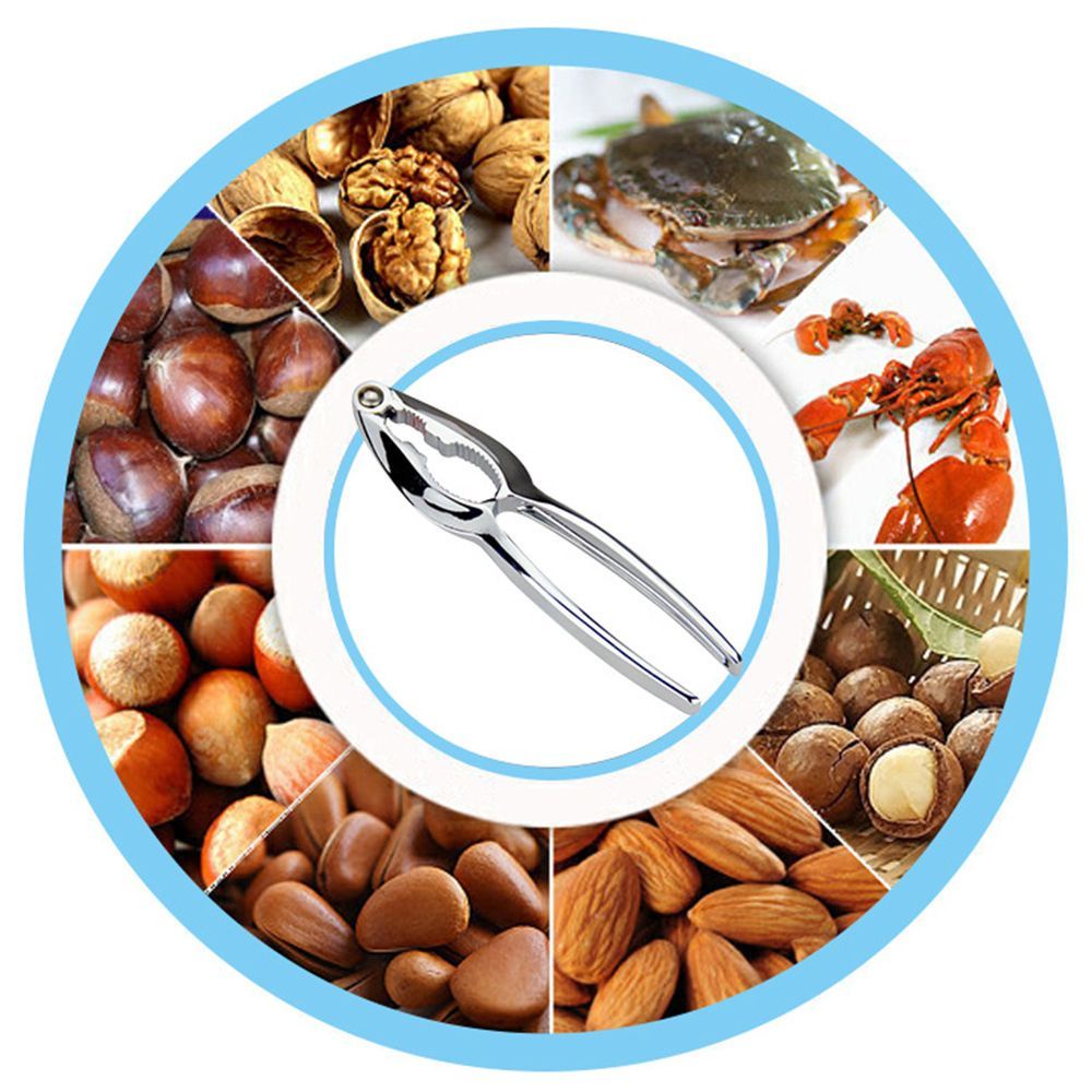 Dụng cụ kẹp bấm vỏ tôm cua bằng kim loại tiện lợi dành cho nhà bếp